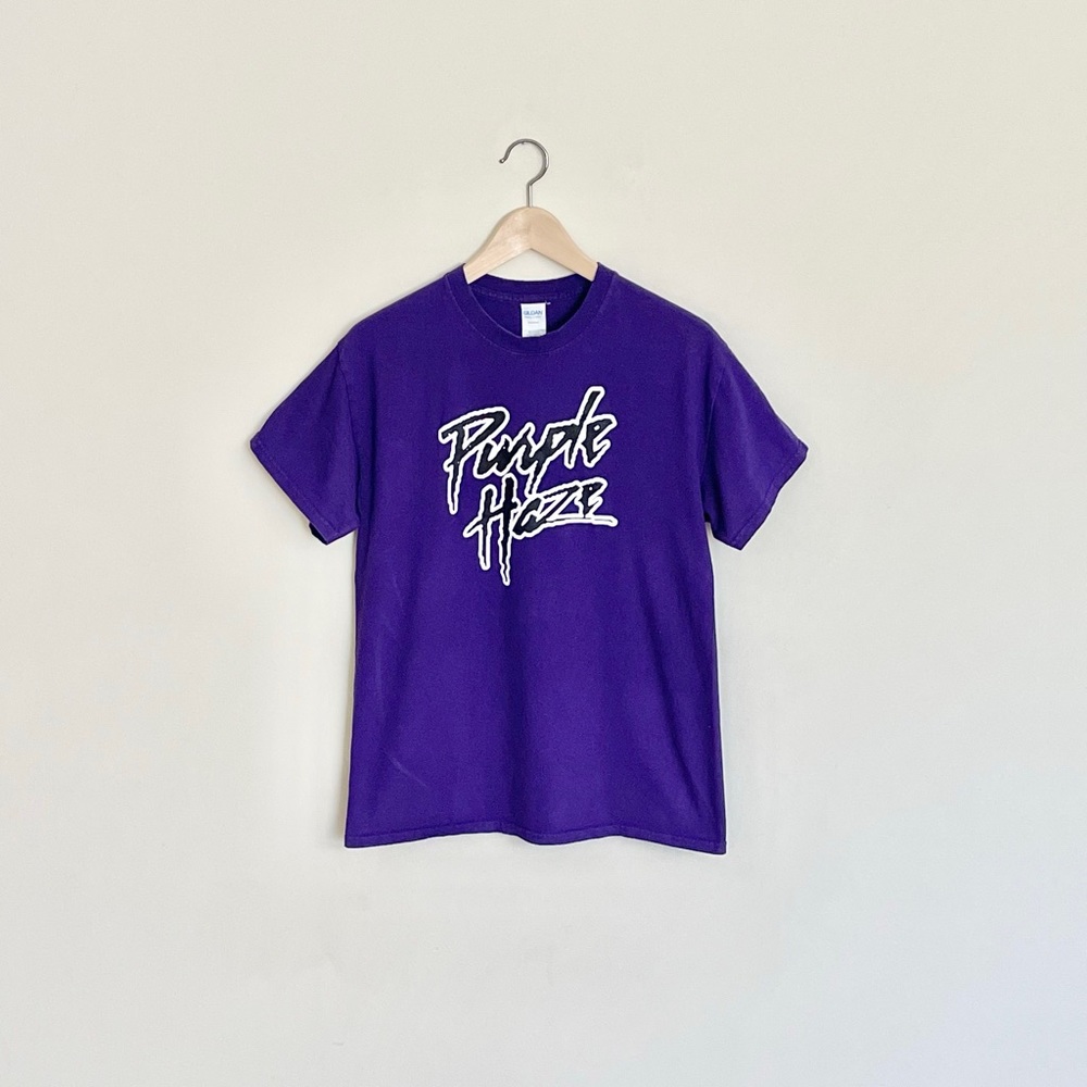 Purple Haze Graphic Prince Font Graphic Purple T Shirt Adult size Medium